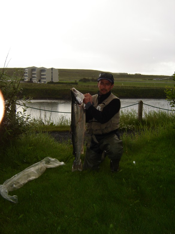 Róbert með einn vænann