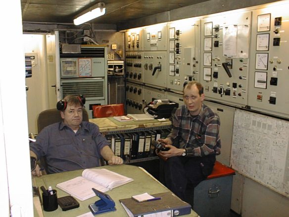 Úr vaktklefa vélarúms