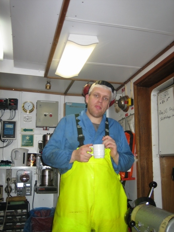 Bjössi baader í kaffipásu