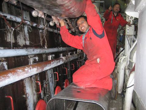 Arnar afleysinga vélstjóri í inniveru