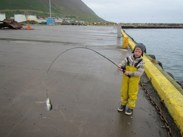 Ísak Breki veiðifélagi minn