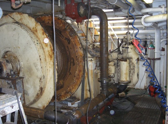 Rörin lögð að togvindum