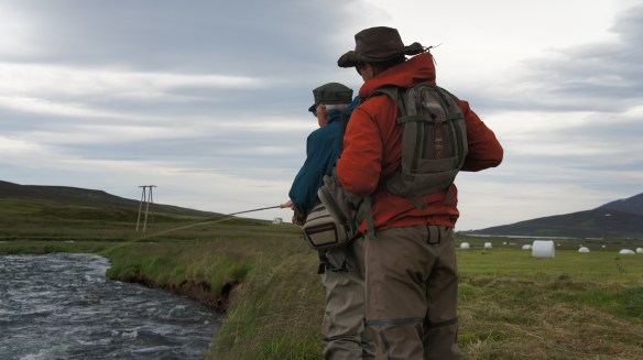 Fishing with John in Fljótá river