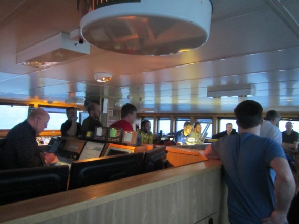 Farið í bátana - Skipið yfirgefið