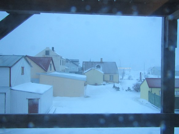 Tröllaskaginn alhvítur að venju