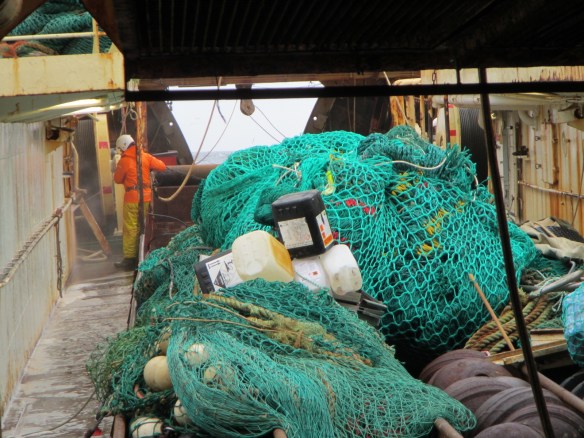 Efra dekkið háþrýsti þvegið.