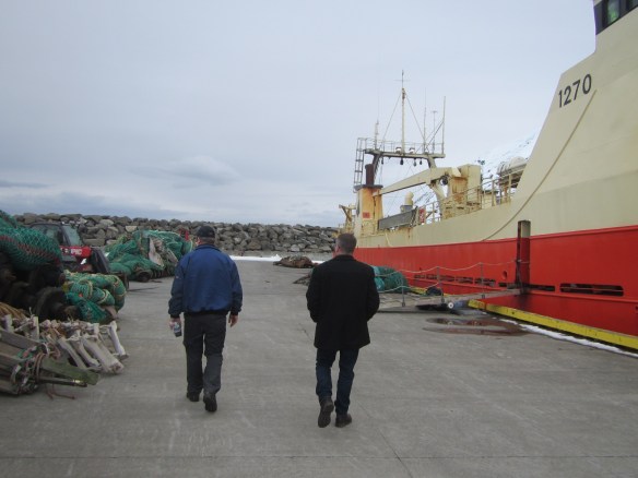 Þórður yfirvélstjóri og Ragnar útgerðarstjóri.