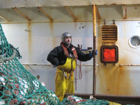 Einn ánægður með aflann.