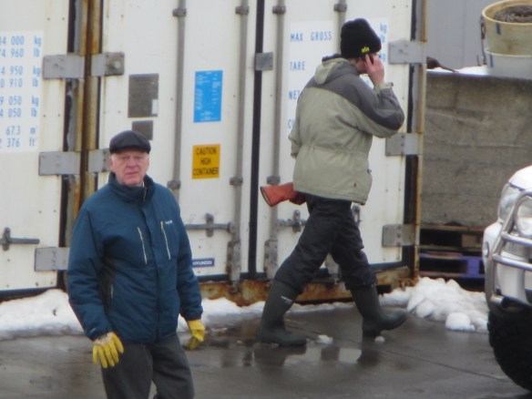 Hafnavörðurinn Siggi Dallas og Gunni Sigvalda.