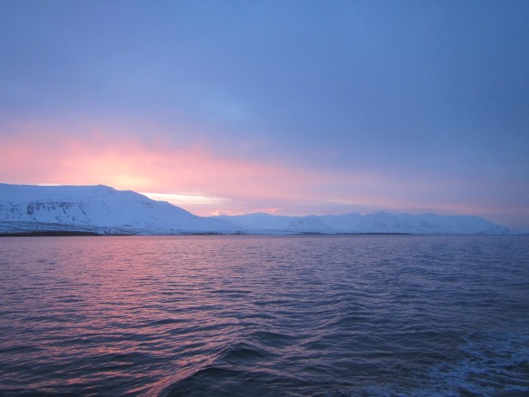 Fallegt veður á Eyjafirði.