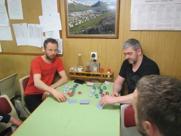 Þriggja sólahringa stím á miðin.