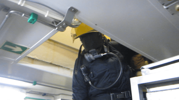 Brunaæfing á landstými 24. mars -21