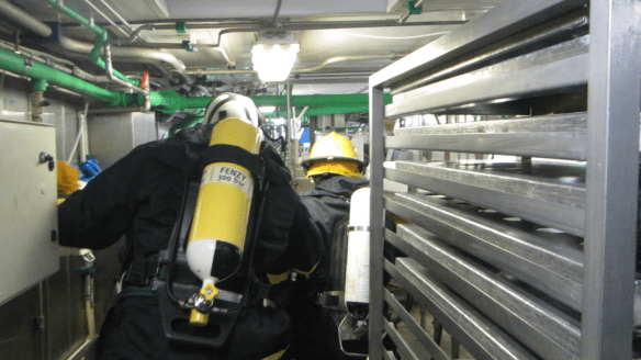 Brunaæfing á landstými 24. mars - 19