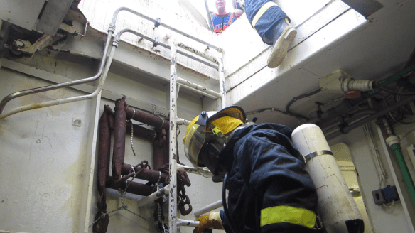 Brunaæfing á landstými 24. mars - 14