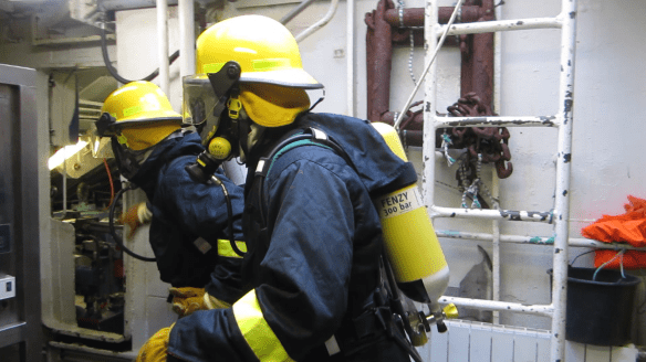 Brunaæfing á landstými 24. mars - 12