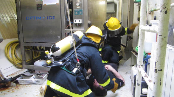 Brunaæfing á landstými 24. mars - 11