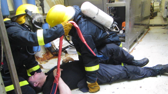 Brunaæfing á landstými 24. mars - 10