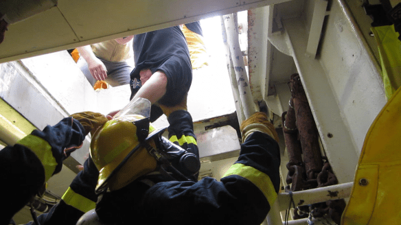 Brunaæfing á landstými 24. mars - 7