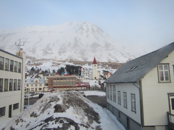 Sérkennilegt veður 1. apríl.