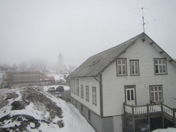 Sérkennilegt veður 1. apríl.