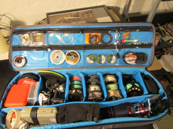 Tekið til fyrir veiðina.