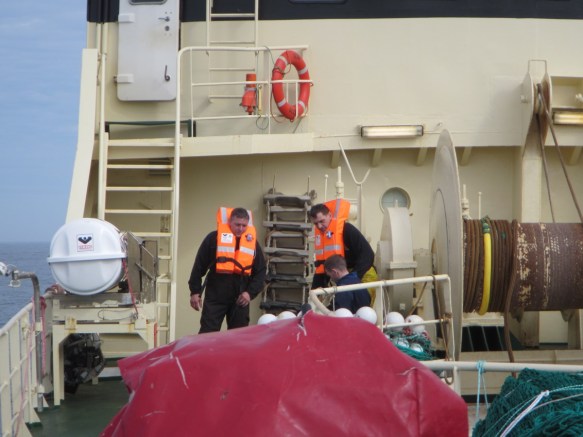 Æfing, klárir í bátana 5.06.2014