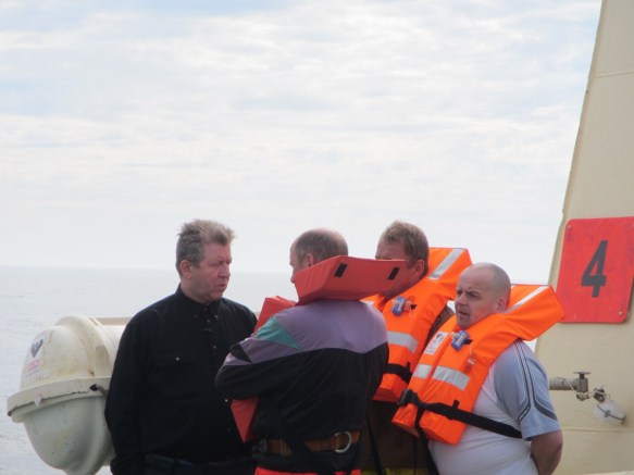 Æfing, klárir í bátana 5.06.2014